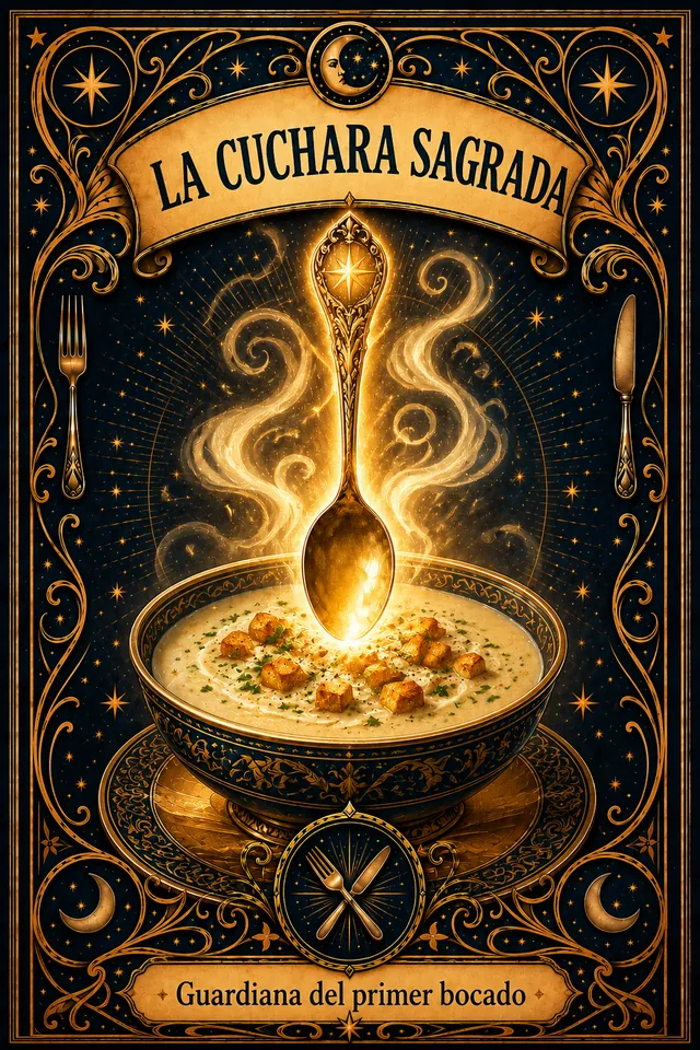 Tarjeta La Cuchara Sagrada de Arcana del Antojo