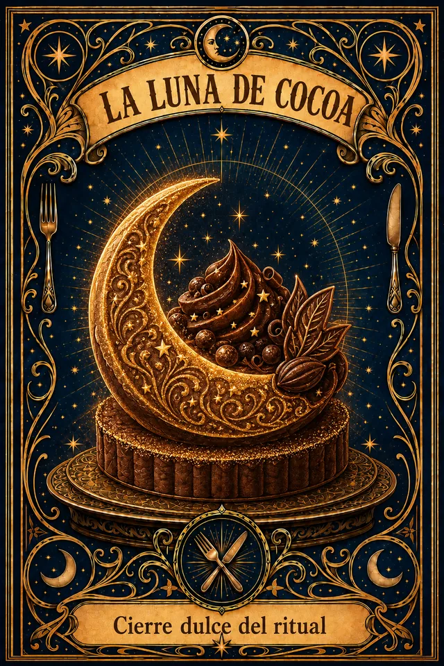 Tarjeta La Luna de Cocoa de Arcana del Antojo