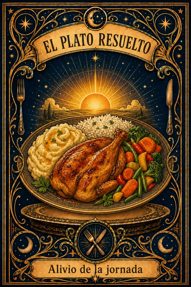 Tarjeta El Plato Resuelto de Arcana del Antojo