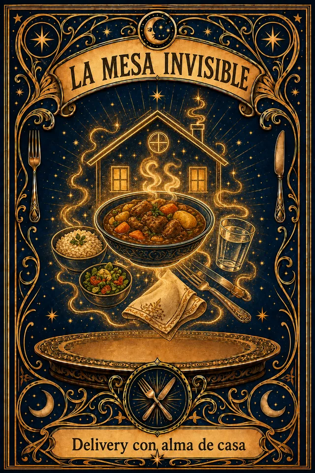Tarjeta La Mesa Invisible de Arcana del Antojo