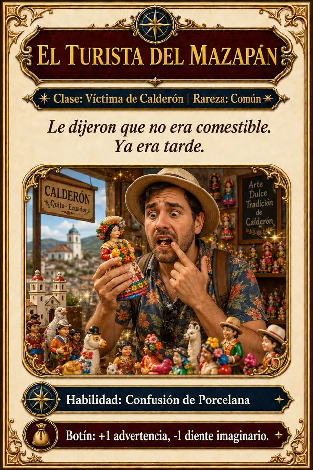 Tarjeta El Turista del Mazapán de Los traviesos del delivery