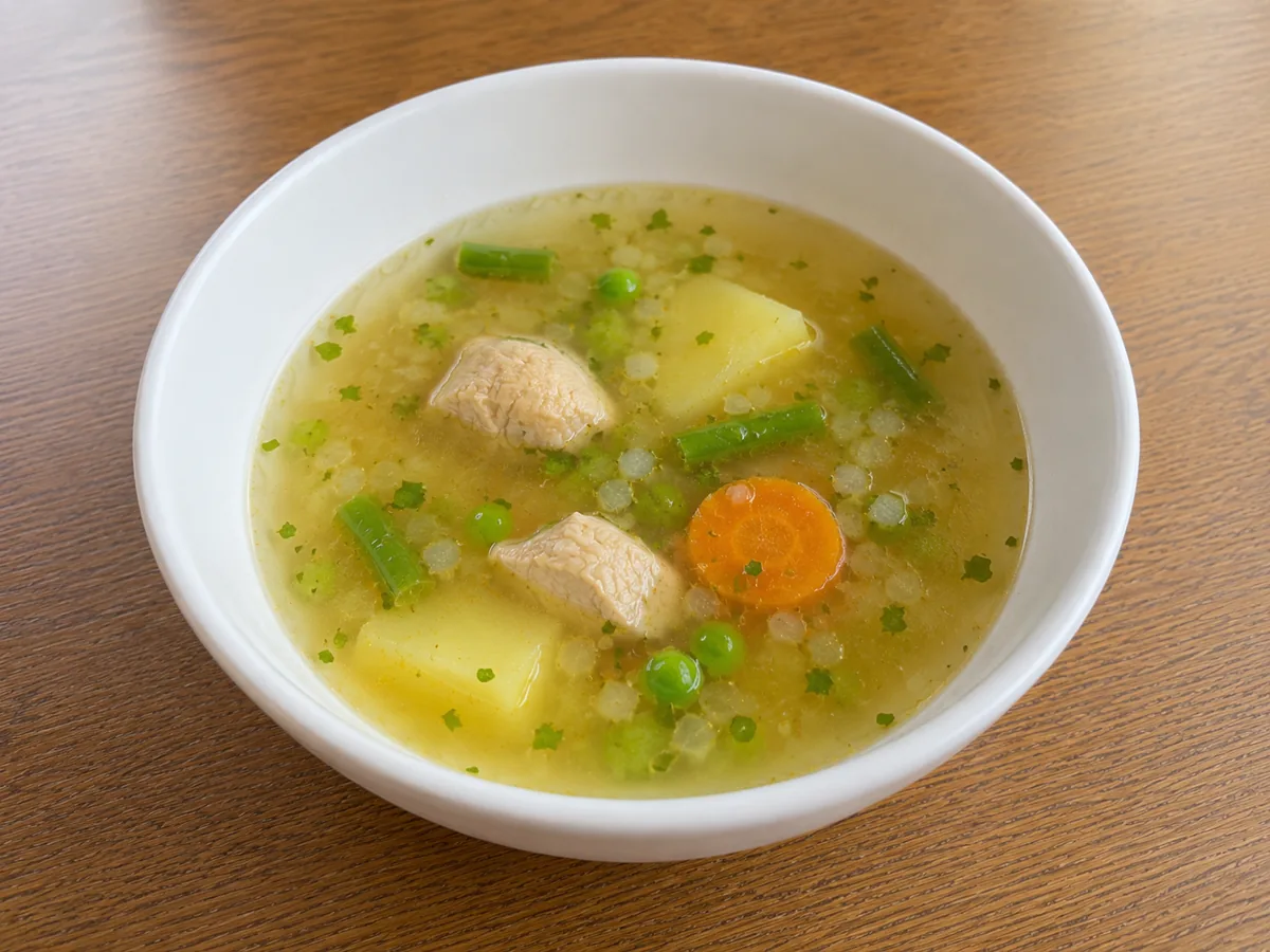 Sopa de Pollo con Verduras